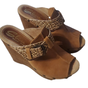 Sbicca Vintage Collection mule wedges size 38